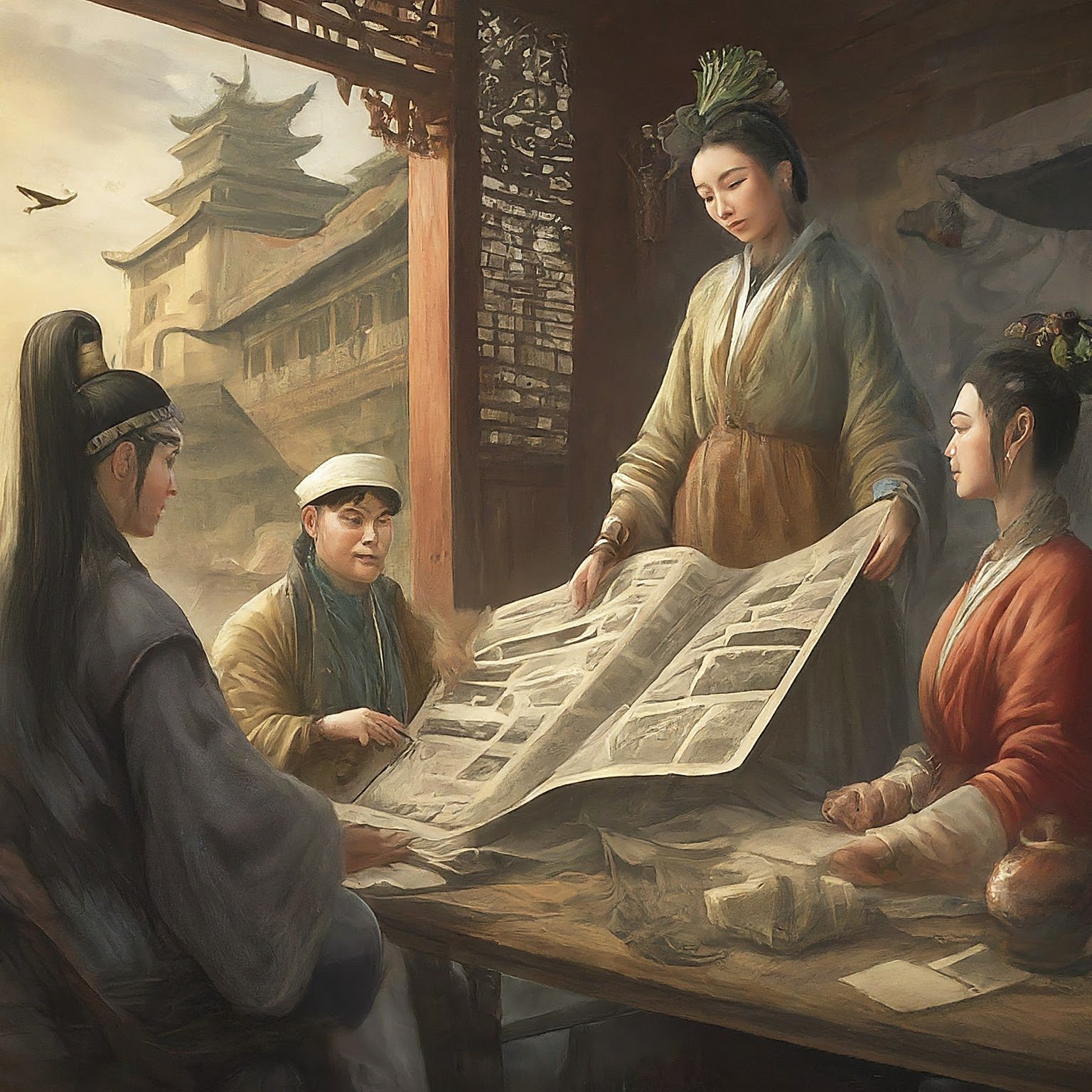 Image depicting news on papyrus and tablets
